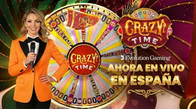Crazy Time — live game show by Evolution Gaming with wheel of fortune